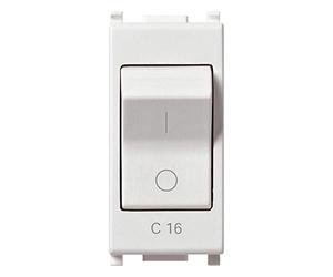 Vimar 0R14405.16 Plana Interruttore automatico magnetotermico 1P+N C 16, 120-230 V~ 50-60 Hz, p.i. 3000 A, bianco