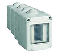 Vimar 0R14901 Contenitore da parete IP55, 1 modulo Eikon, Arké e Plana (Confezione da 4)