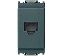 Vimar 0R16335 Idea Presa telefonica a muro RJ11 6/4, grigio