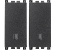 Vimar 0R19001 Interruttore 1P 16Ax, 250 V, Grigio (Confezione da 2)