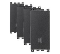 Vimar 0R19005 Arké Deviatore 1P 16 AX 250 V~ illuminabile, tasto sostituibile, grigio. Max 200 W per lampade con alimentatore integrato (IEC 60669-1:2017) (Confezione da 4)