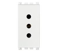 Vimar 0R19201.B Presa 2P+T 10A P11, 250 V, Bianco