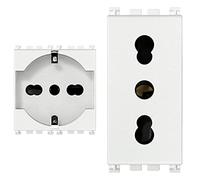 Vimar 0R19210.B Arké Presa Universale con Protezione Sicury,2P+T 16 A 250 V, 2