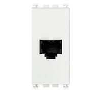 Vimar 0R19320.B ARKÉ Presa RJ11, 6 posizioni 4 contatti (6/4), morsetti a vite, 2.23 x 4.9 x 4.31 cm, bianco