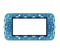 Vimar Supporto 0R19614 con viti, blu trasparente, 4 moduli