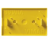 VIMAR 0RV71323 coperchio antimalta per scatola da incasso 3 moduli, giallo