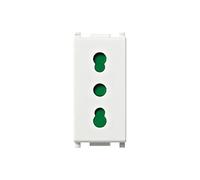 VIMAR 0T14203 Plana Bpresa SICURY 5 Pezzi, 2P+T 16 A 250 V~ Standard Italiano Tipo P17/11, Bianco
