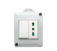 VIMAR 0T14802.DBP Plana contenitore da parete con Bpresa e deviatore