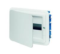 Vimar 0TV53112.B Centralino IP40, 12 Moduli, Guida DIN, Portello Bianco, Completo di Scatola da Incasso per pareti in muratura