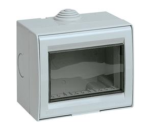 VIMAR 13533 CONTENITORE CALOTTA ESTERNO STAGNO SPORTELLO GRIGIO IDEA 503 3 POSTI