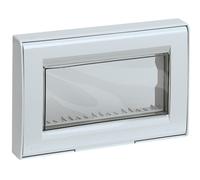 VIMAR 13745.Q PLACCA GRIGIO SPORTELLO GOMMA STAGNO IP55 4 POSTI 504 INCASSO IDEA