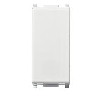 VIMAR 14005 PLANA Deviatore 1P 16 AX 250 V~, illuminabile, tasto sostituibile, bianco. Max 200 W per lampade con alimentatore integrato (IEC 60669-1:2017)