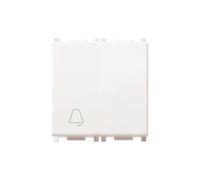 Vimar serie piatta - Pulsante 1 polo 10a campanello 2 modulo bianco