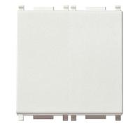 VIMAR 14008.2 PLANA Pulsante 1P NO 10 A 250 V, illuminabile, tasto sostituibile, bianco - 2 moduli
