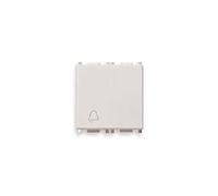 Vimar serie piatta - Pulsante 1 polo 10a campanello 2 modulo bianco