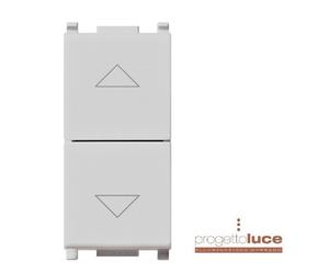 VIMAR 14060 COMMUTATORE 2 P 10 AX DUE TASTI BIANCO SERIE PLANA