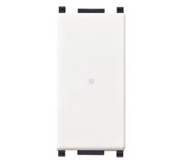 VIMAR 14100 Plana Interruttore 1M, 1 polo 10AX, assiale illuminabile bianco