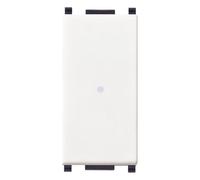 Deviatore assiale Vimar Plana 1P 10AX bianco 14104