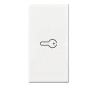 Vimar 14131.P Plana Tasto intercambiabile 1 modulo per comandi assiali, simbolo chiave illuminabile, bianco