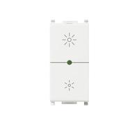 Vimar 14135.1 Dimmer Regolatore Universale Incandescenza, CFL 1 e Lampade LED, Bianco, 230 V