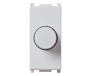 Vimar 14153.SL Plana dimmer luci rotativo push-push, 230V 100-500W, Silver