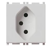 Vimar 14226.SL Plana Presa 2P+T 10A, standard svizzero tipo 13, 2M, silver