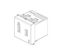Vimar 14295.AC Plana Presa USB 5 V 3 A, 1 uscita USB tipo A e 1 tipo C, erogano complessivamente 3 A per caricare un dispositivo fino a 3 A o contemporaneamente due dispositivi