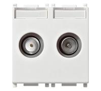 Vimar Spa VIW 14302.01 PRESA TV-RD-SAT DIRETTA 2 USCITE BIANCO