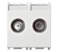 Vimar Spa VIW 14302.01 PRESA TV-RD-SAT DIRETTA 2 USCITE BIANCO