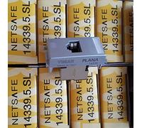 VIMAR 14339.5.SL PLANA Presa RJ45 con connettore Netsafe Cat. 5e, schermata, cablaggio universale T568A/B, 8 contatti, morsetti ad incisione d'isolante compatibile 110, Silver