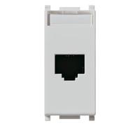 Vimar Serie piatto - Presa RJ45 Netsafe Cat6 UTP 110 Silver