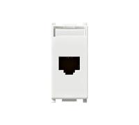 Vimar 14339.AB.13 Plana Presa RJ45 Netsafe Cat6UTP 1M antibatterico, bianco