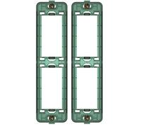 VIMAR 14627 PLANA Supporto 2 moduli da incasso, con viti, dimensioni 3.46 x 13.16 x 2.74 cm, per pannelli (Confezione da 2)