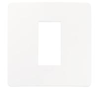 VIMAR 14641U.11 PLANA UP Placca naturalmente integrabile con Plana, 1 modulo, tecnopolimero, bianco matt