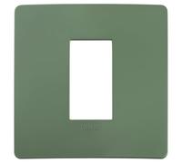VIMAR 14641U.17 PLANA UP Placca naturalmente integrabile con Plana, 1 modulo, tecnopolimero, salvia matt