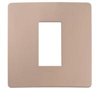 Vimar 14641U.18 Plana Up placca 1 modulo, 8.6x8.6x0.99cm, terracotta