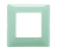 Vimar 14642.44 Plana placca 2 moduli, 8x8x0.9cm, Reflex menta