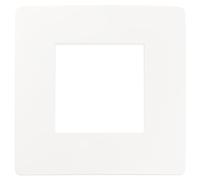 Vimar 14642U.11 Plana Up Placca naturalmente integrabile con Plana, 2 moduli, tecnopolimero, bianco matt