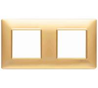 VIMAR - 14643.25 Placca 4M (2+2) int71 oro opaco