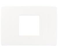 VIMAR 14652U.11 PLANA UP Placca 2M Centrali, 12,28x8,6x0,97cm, Bianco Matt