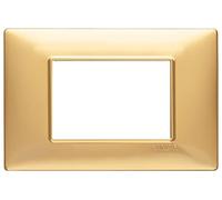 Vimar Plana placca 3 moduli colore oro opaco 14653.25