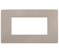 Vimar 14654U.15 Plana Up placca 4 mod centrali 14.7x8.6x0.98cm tortora matt