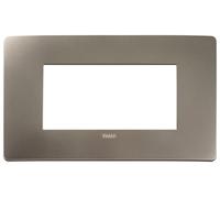 Vimar 14654U.33Plana Up placca 4 mod centrali, 14.7x8.6x0.98cm, titanio