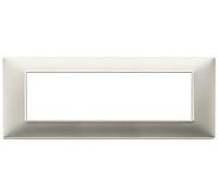 Placca 7M nichel opaco Vimar Plana 14657.21