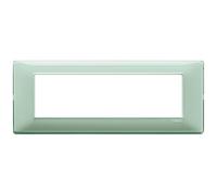 Vimar Placca Plana 14657.44, 7 moduli in tecnopolimero – Reflex menta
