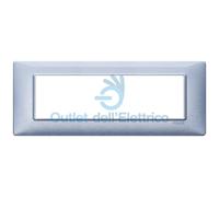 VIMAR 14657.73PLACCA 7 MODULI BLU METALLIZZATO VIMAR SERIE PLANA
