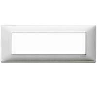 VIMAR - 14657.81 Placca 7M alluminio spazzolato