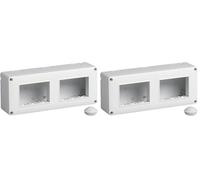 Vimar 14827 Plana Contenitore da parete IP40, 6 moduli Eikon, Arké e Plana (3+3 in orizzontale) (Confezione da 2)