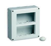 Vimar 14832 Contenitore da parete IP40, 8 moduli Eikon, Arké e Plana (4+4 in verticale)