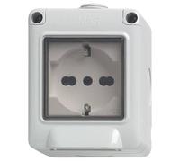 Idrobox Scatola Vimar Plana IP55 con presa 2P+T 16A 14902.U